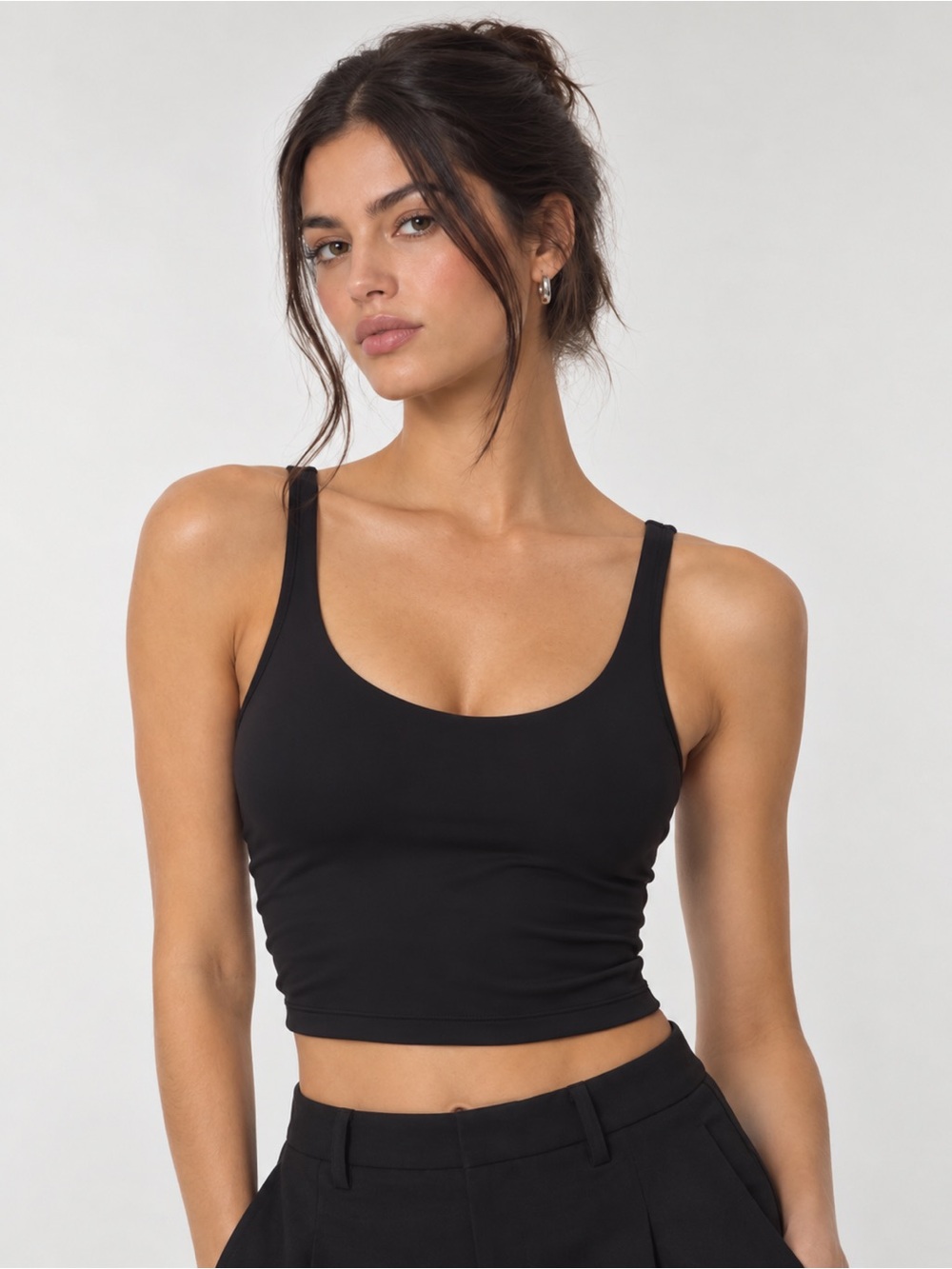 NWT • Longline Sports Bra Crop Tank Top